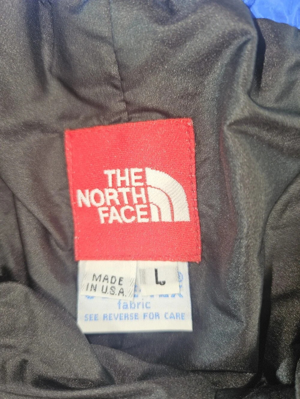 The North Face Vintage Blue Gore-Tex Windbreaker Drawstring Pants Sz L Made USA